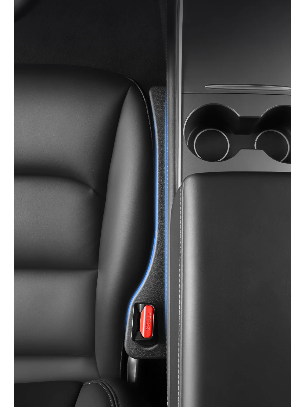 YZ For Tesla Car Seat Gap Filler Side Seam Plug Strip Styling Seat Gap Leak-proof Filling Strip Interior Decoration Supplies