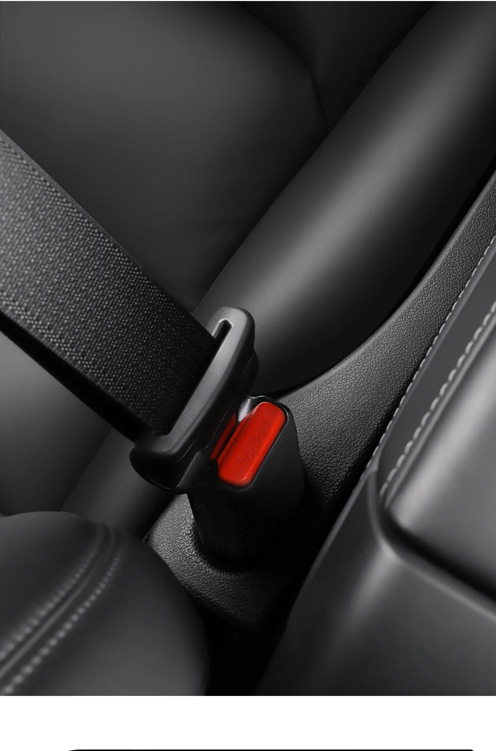 YZ For Tesla Car Seat Gap Filler Side Seam Plug Strip Styling Seat Gap Leak-proof Filling Strip Interior Decoration Supplies