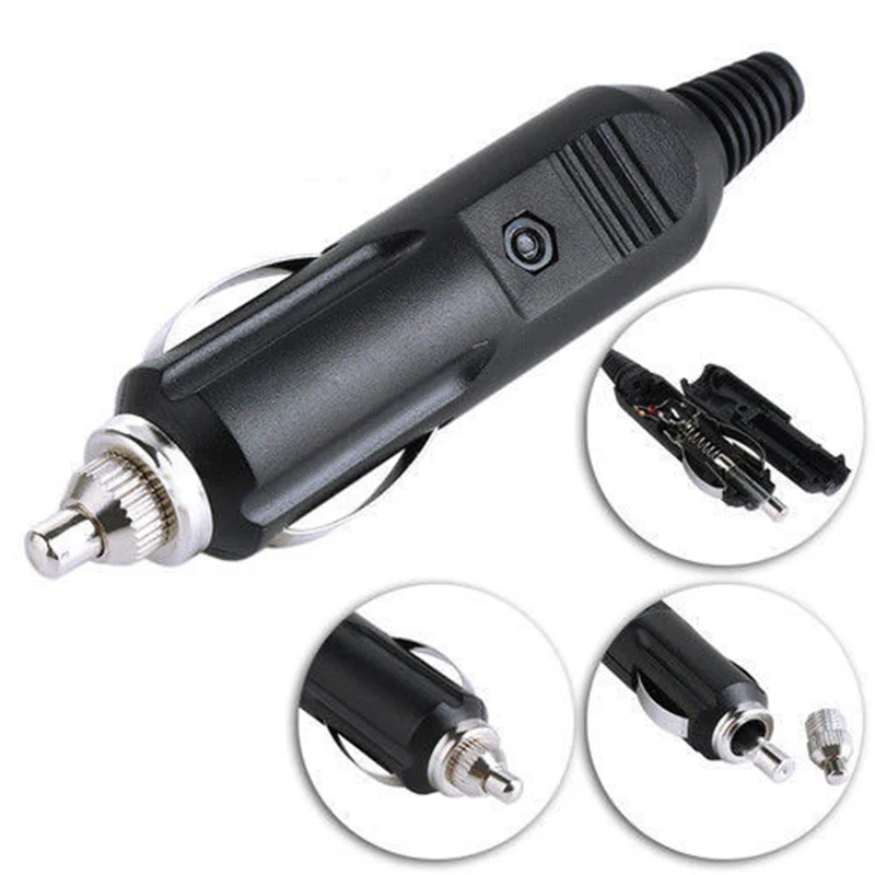 5pcs 12V To 24V Car Cigarette Lighter Plug Fuses 5A With LED Indicator Plug Power Charger Adapter Connector Fuse Converter Plug