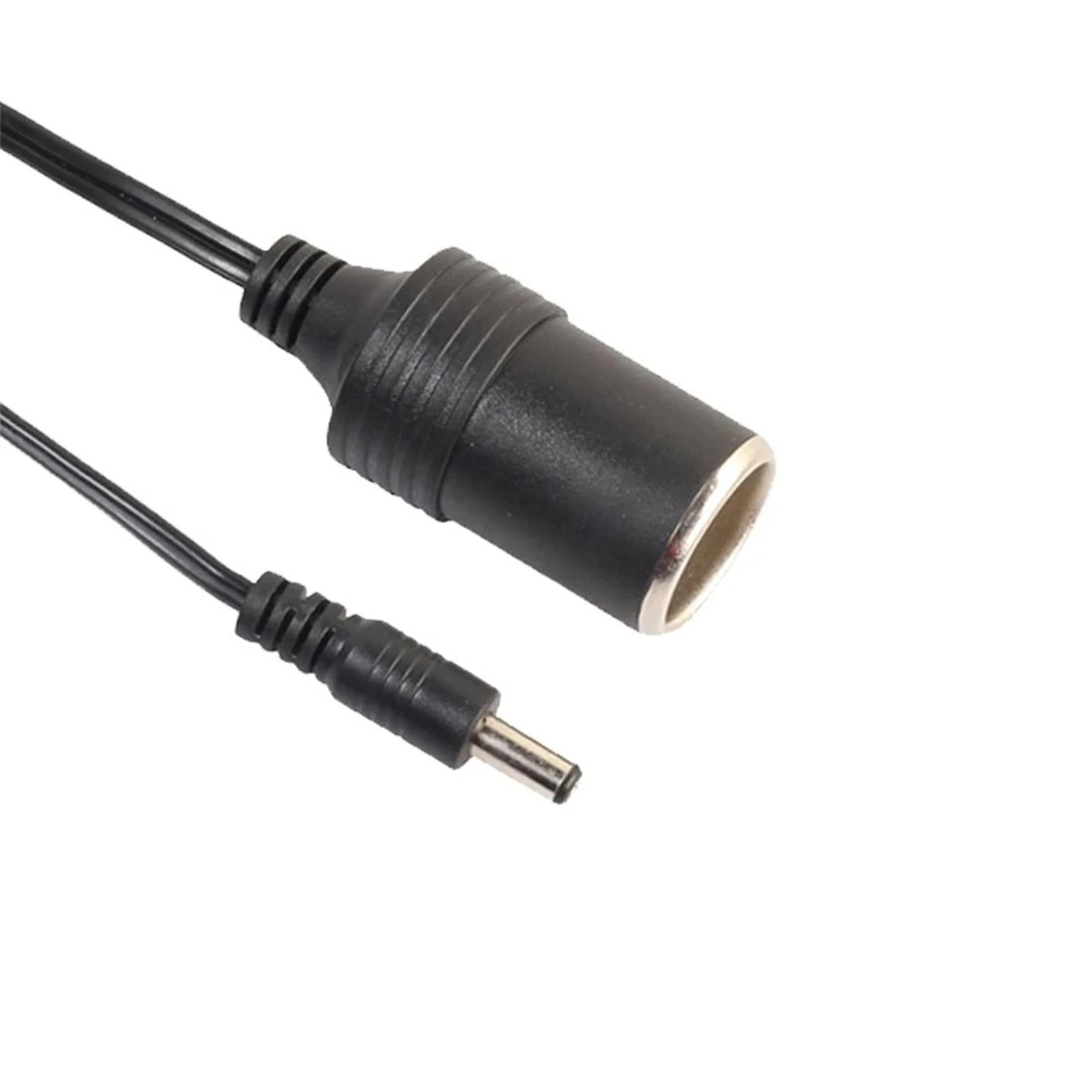 30CM 12V 24V DC 5.5x2.1mm Male Female Plug Connector to Car Cigarette Lighter Socket Power Adapter Cable