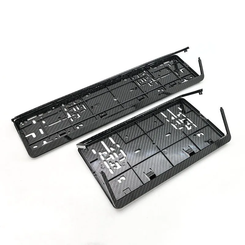 Black European Size License Plate Frame Holder
