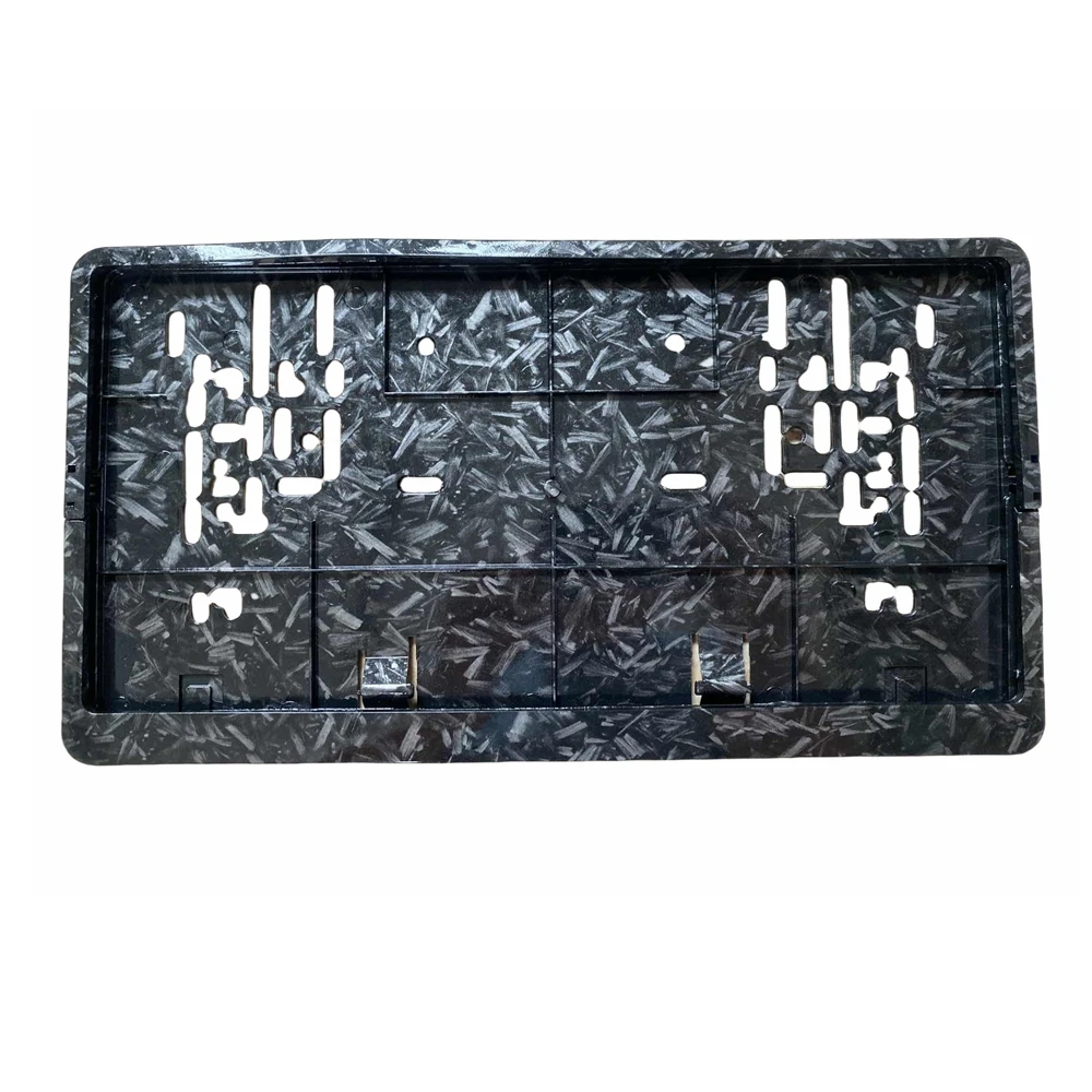 Black European Size License Plate Frame Holder