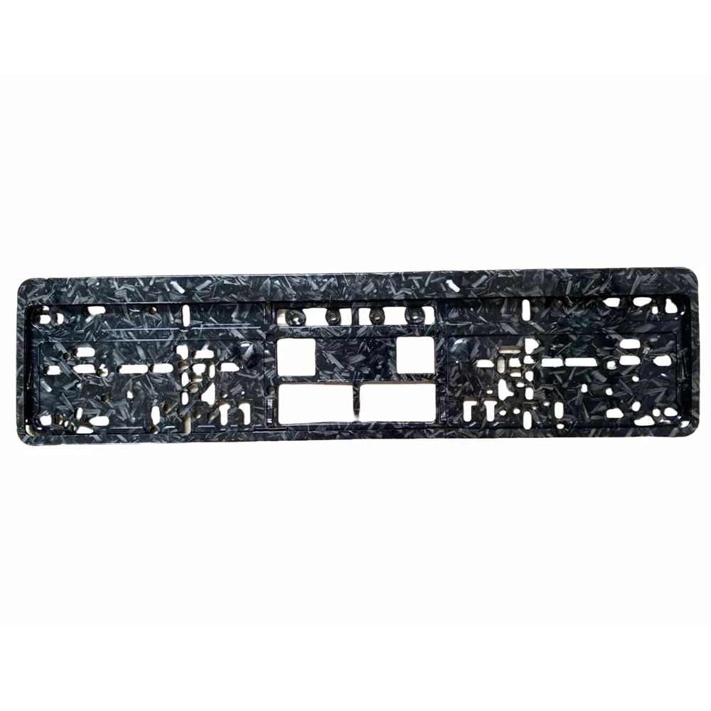 Black European Size License Plate Frame Holder