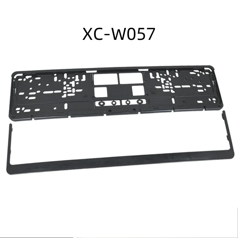 Black European Size License Plate Frame Holder