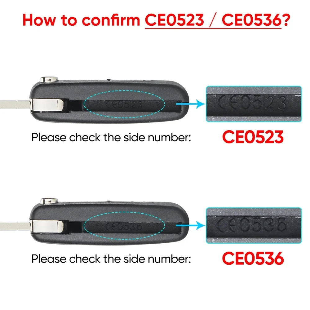 KEYYOU 1PCS 2BUTTONS For Citroen С2 C4 С3 С5 C6 For Peugeot 107 207 307 407 306 308 408 Partner CE0523 CE0536 Modified Car Key