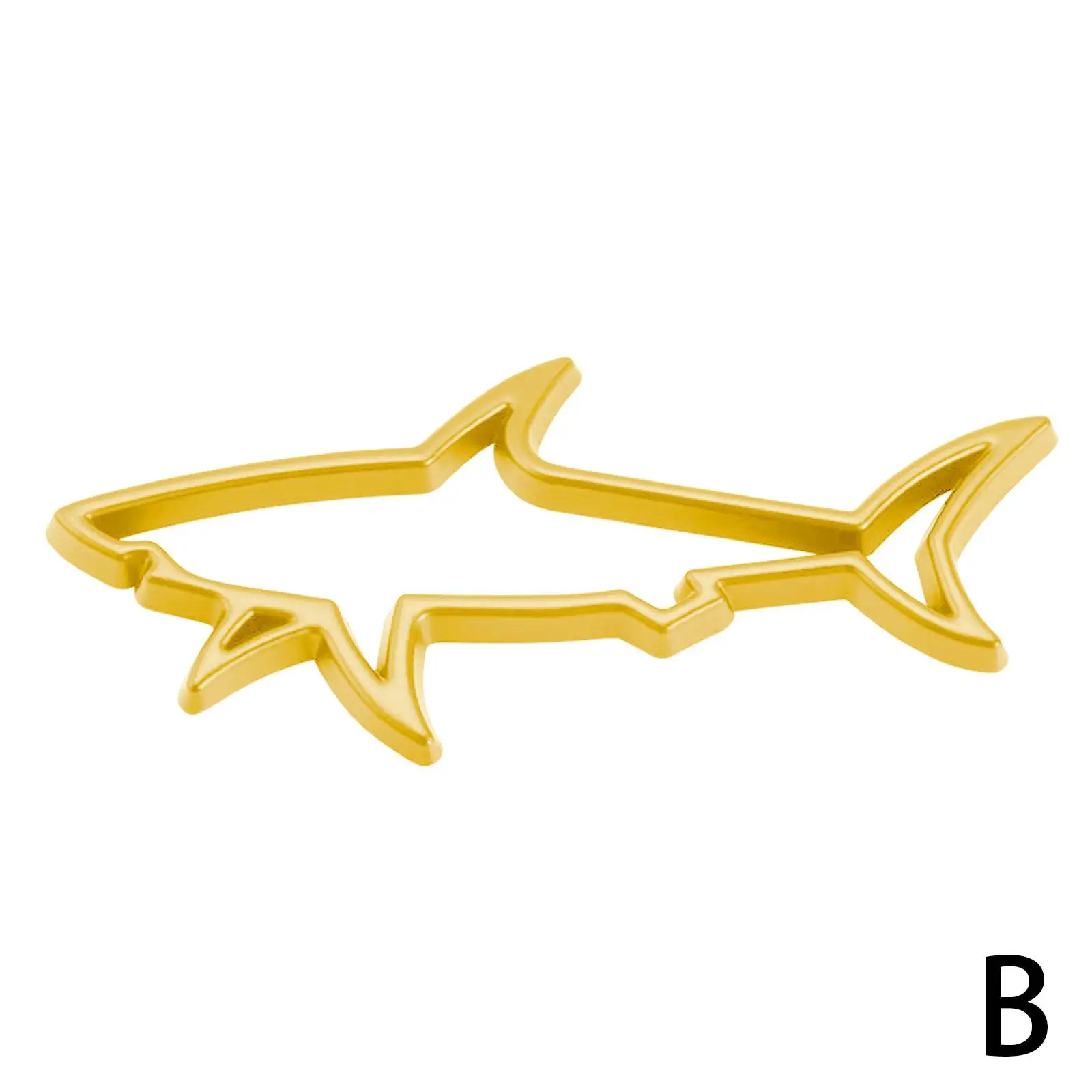 3D Metal Car Styling Sticker Hollow Fish Shark Emblem Badge Decals Automobiles Motorcycle Computer Fuel Cap Accessories Decals
