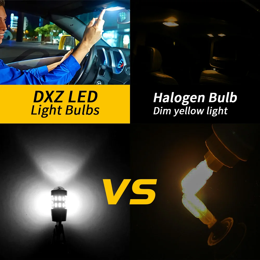 DXZ 2PCS W5W T10 LED Bulbs Lens 30SMD 12V WY5W Canbus Car Clearance Interior Dome Parking Signal Light for BMW Audi Mercedes