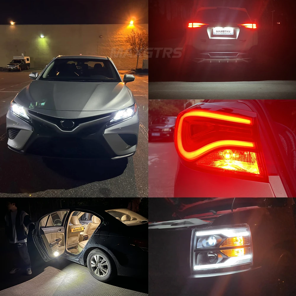 Super Bright BA9S LED BAX9S H6W T4W BAY9S H21W Bulb 11 SMD Car Reverse Lights Auto Parking License Plate Interior Map Dome Lamps
