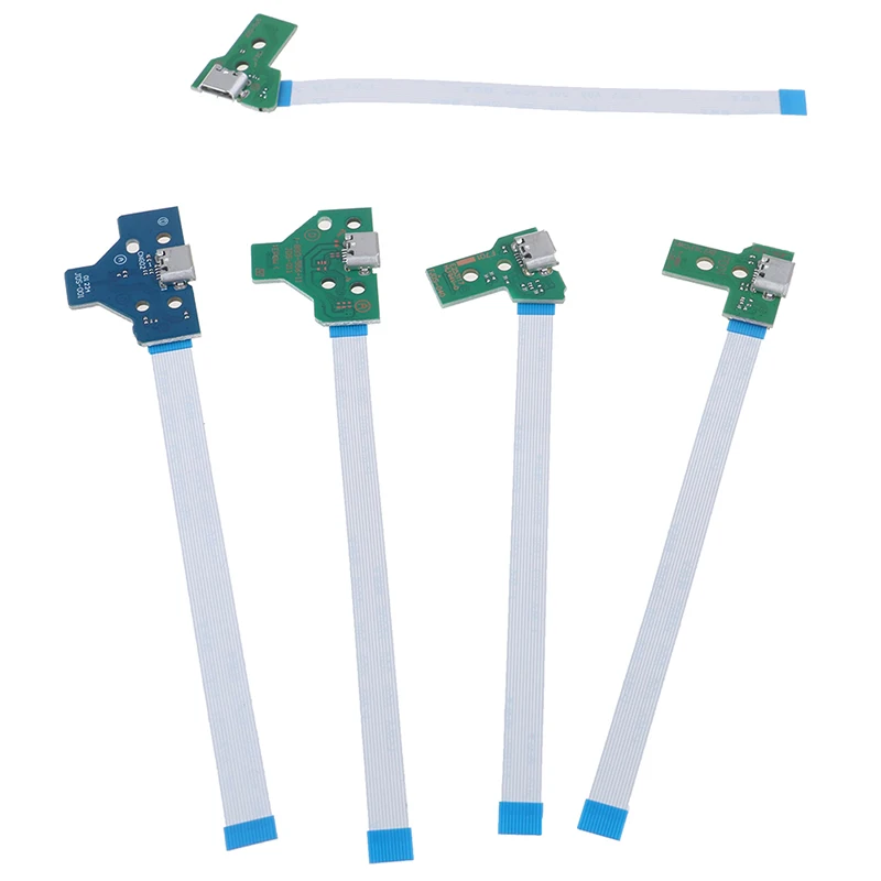 1Pc USB Charging Port Socket Circuit Board For 12Pin JDS 011 030 040 055 14Pin 001 Connector For PS4 Controller