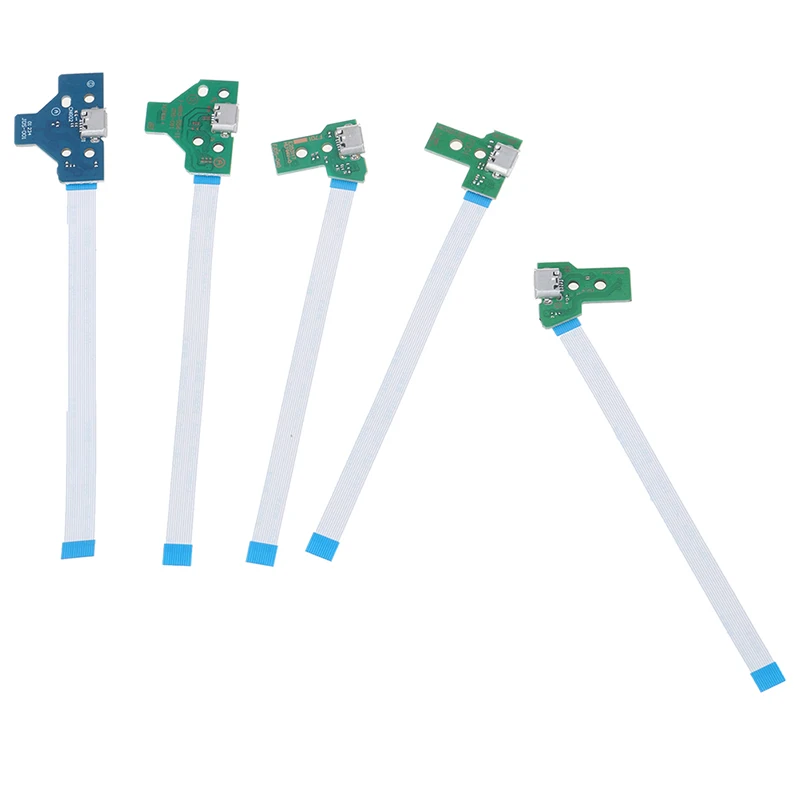 1Pc USB Charging Port Socket Circuit Board For 12Pin JDS 011 030 040 055 14Pin 001 Connector For PS4 Controller