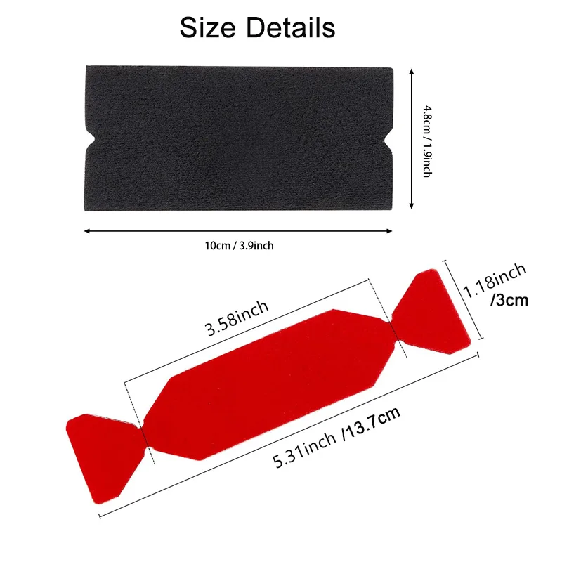 20Pcs Squeegee Felt Cloth for Car Vinyl Film Wrapping Scraper No Scratch Microfiber Replaceable Felts for Vinyl Spatula