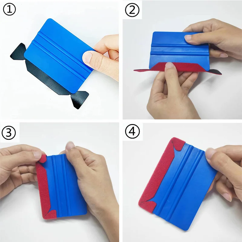 20Pcs Squeegee Felt Cloth for Car Vinyl Film Wrapping Scraper No Scratch Microfiber Replaceable Felts for Vinyl Spatula