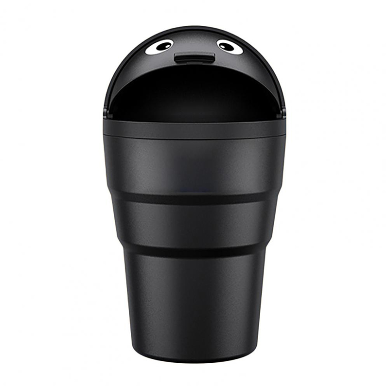 Universal Car Trash Can Auto Organizer Storage Box with Swing Lid Cute Mini Automotive Leakproof Vehicle Trash Bin for Car