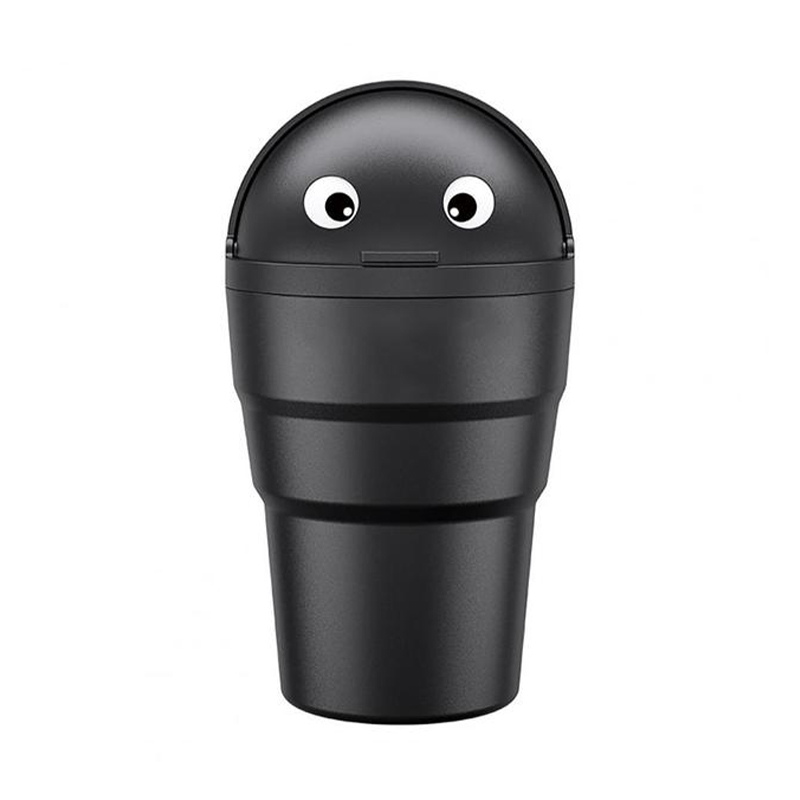Universal Car Trash Can Auto Organizer Storage Box with Swing Lid Cute Mini Automotive Leakproof Vehicle Trash Bin for Car