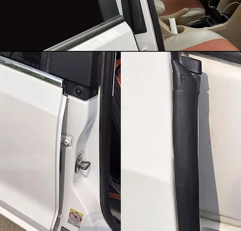 Auto Door Pillar Sealant Trim Car Door Middle Column Sealing Strip for Noise Insulation Soundproofing Dustproof Auto Sealing