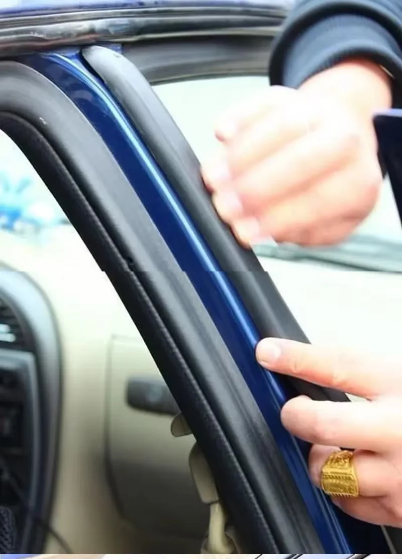 Auto Door Pillar Sealant Trim Car Door Middle Column Sealing Strip for Noise Insulation Soundproofing Dustproof Auto Sealing