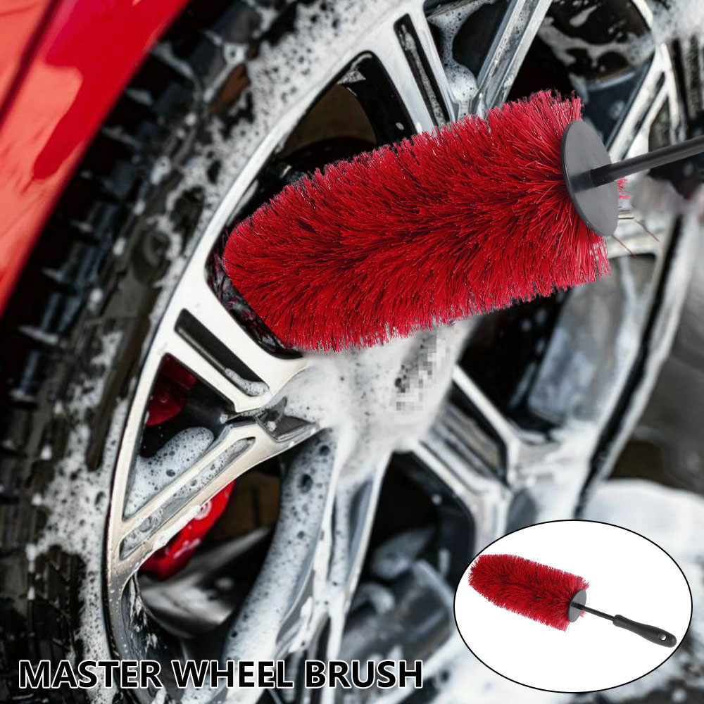 45cm Car Wheel Rim Tire Cleaning Brush Soft Bristle Cleaner Non Scratch Car Detailing Washing Tool Soft Bristle Cleaner Car Care