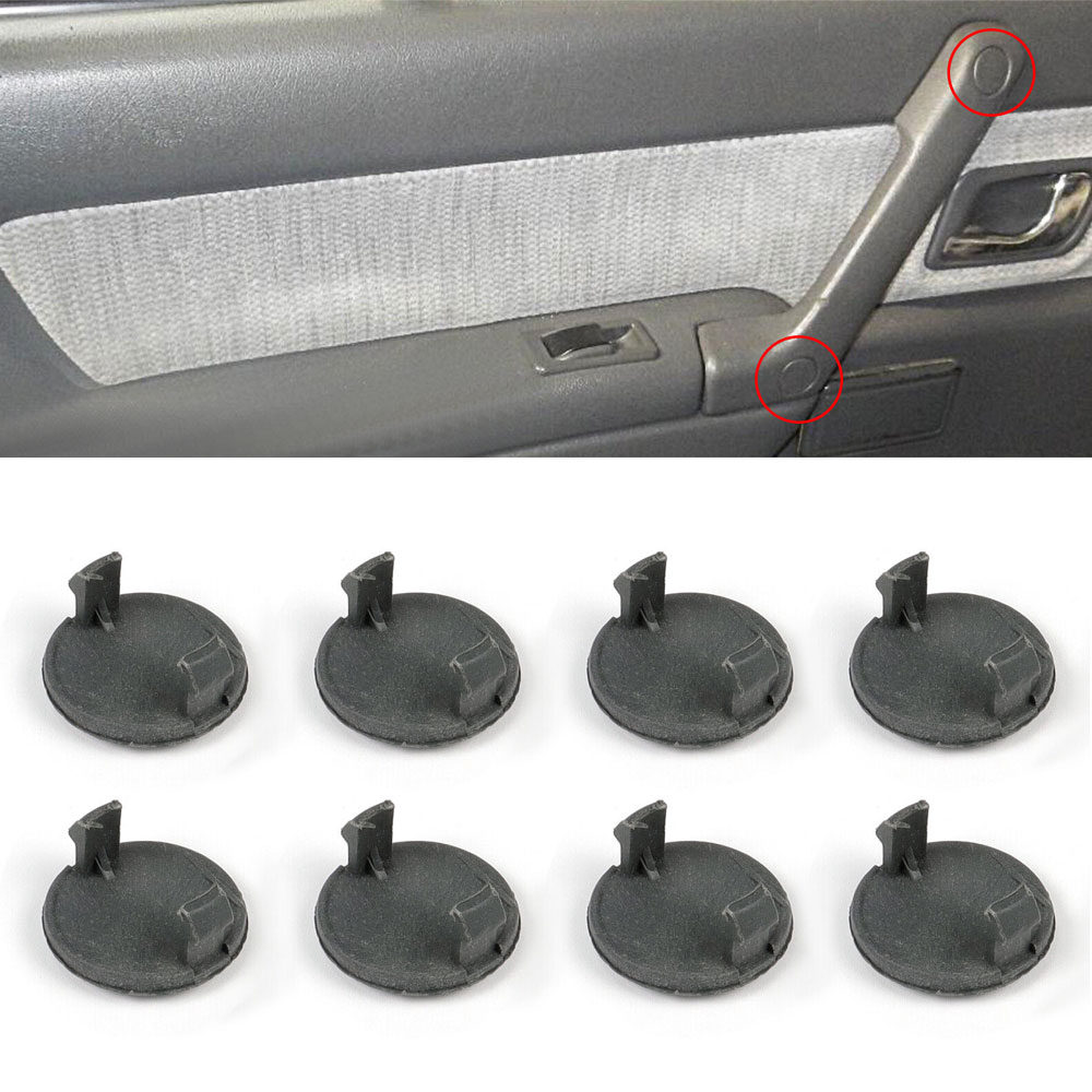 8Pcs for Mitsubishi PAJERO SHOGUN MK2 V31 V33 V43 1990-2000 Auto Inner Door Grab Handle Screw Caps Cover Plugs MB777725 MB777731