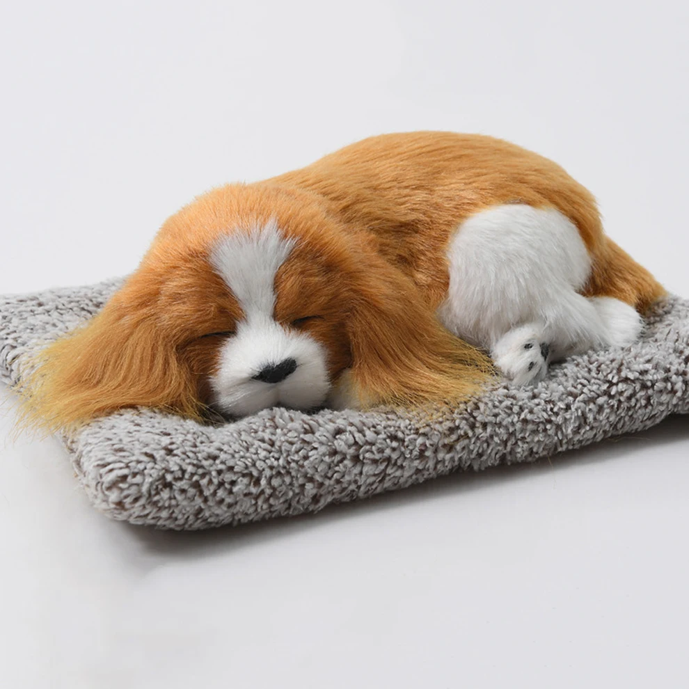 Car Dashboard Ornaments Decor Interior Cute Simulation Plush Cats Dogs Toy Automobiles Decoration Auto Accessories
