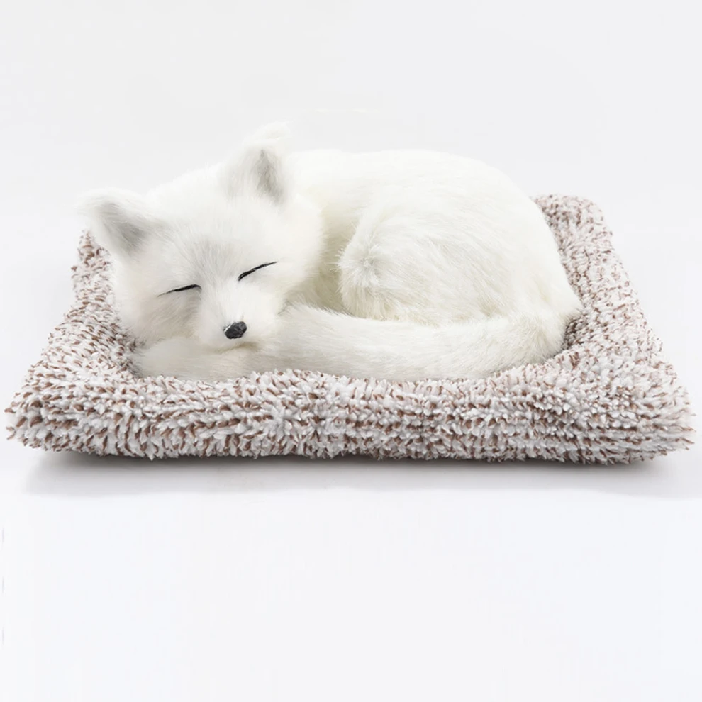 Car Dashboard Ornaments Decor Interior Cute Simulation Plush Cats Dogs Toy Automobiles Decoration Auto Accessories