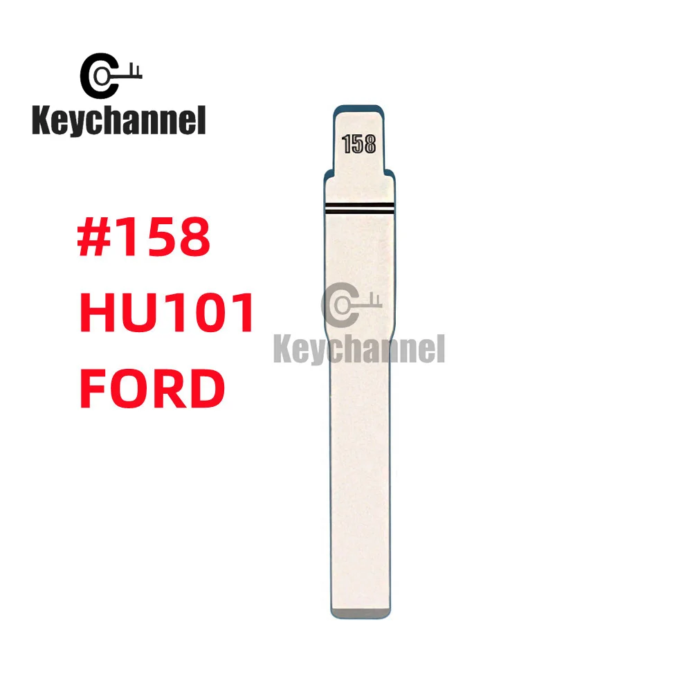 Keychannel 10PCS/LOT Original Car Key Blade HU101 OEM Flip Key Shell Blank NO.158 for Ford Mondeo Ranger Fiesta S-MAX