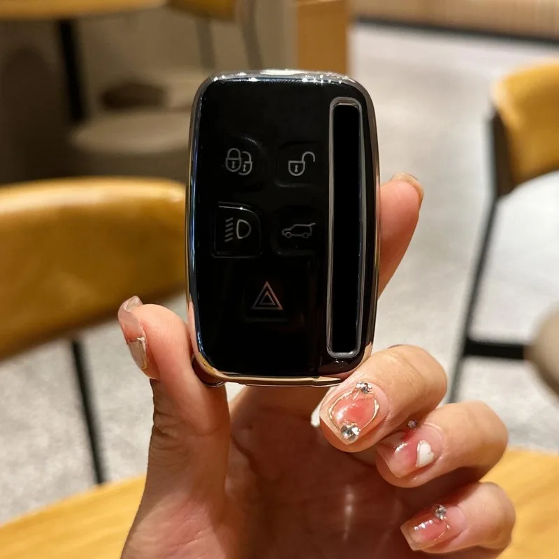 TPU Car Remote Key Case Cover Shell for Land Rover Range Rover Sport Evoque Freelander Velar Discovery 4 Jaguar XE XJ XF Guitar