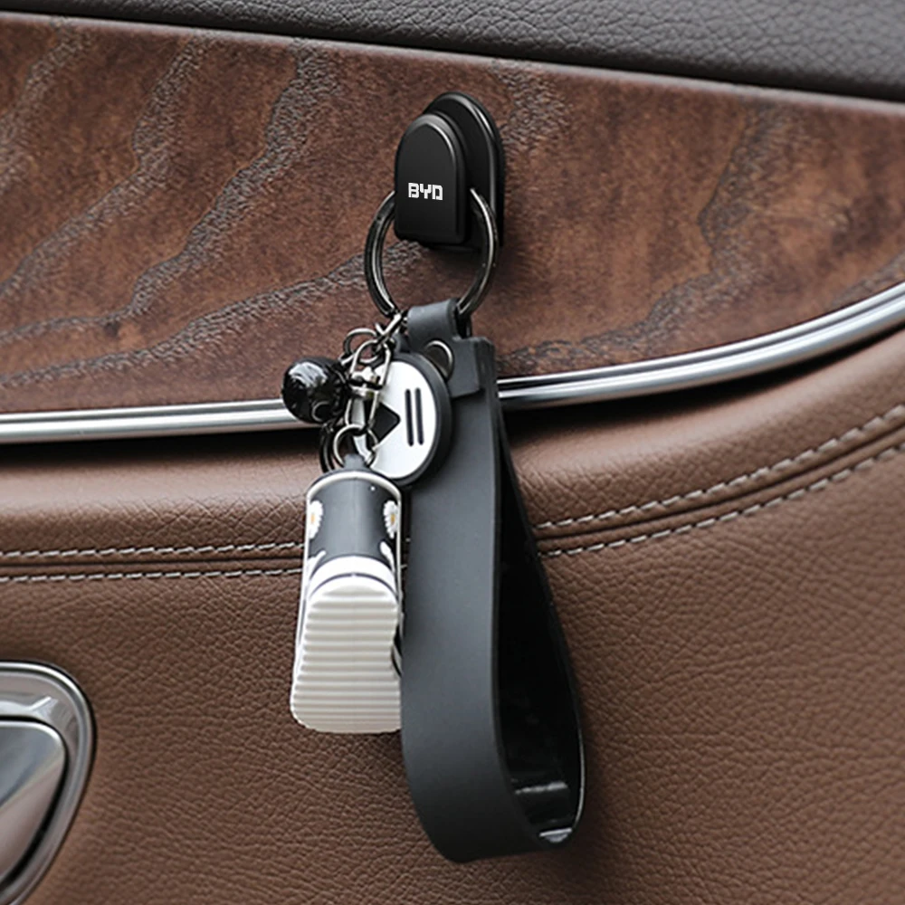 4Pcs Car Hook Clips Auto Interior Accessories For BYD Atto 3 Act 3 Tang F3 E6 Yuan plus Song plus ev f0 f3 Qin Han Dolphin S6