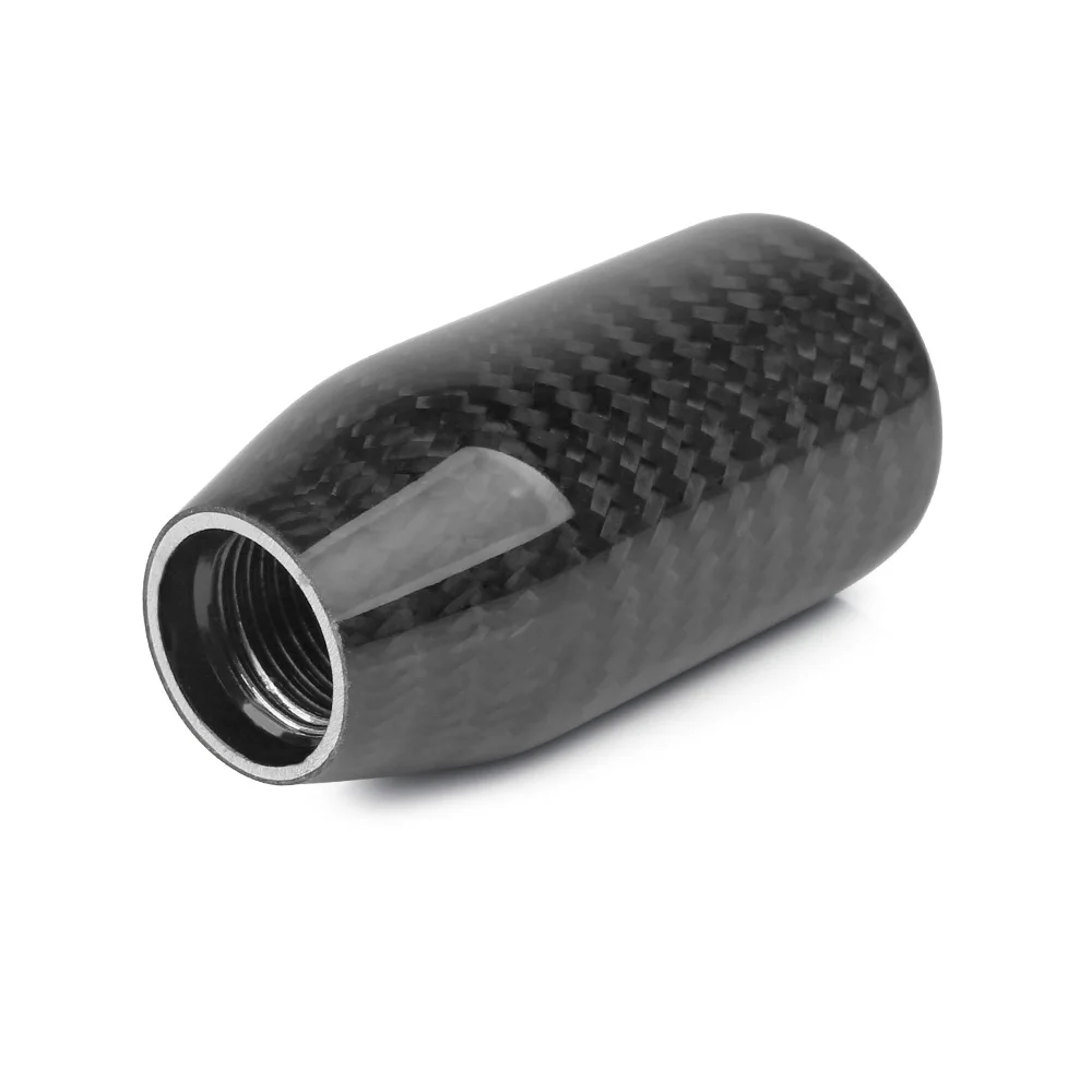 JDM Racing Real Carbon Fiber Gear Shift Knob Manual Transmission Shifter Lever Knob Round Ball Shape Handle Knob