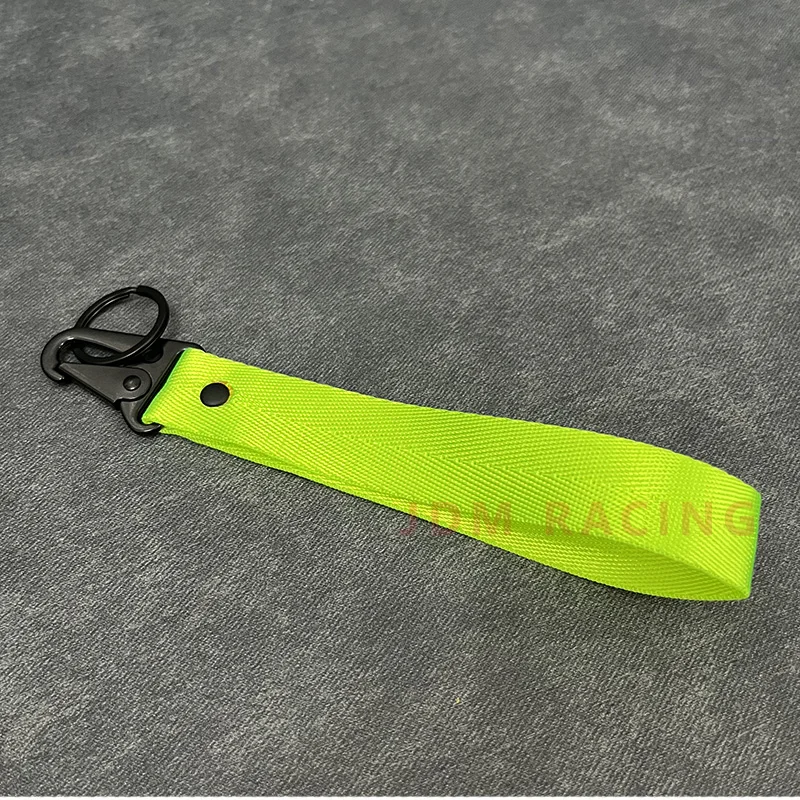 Fashion Solid Color Ribbon Keychain Lanyard Business Gift Key Chain Men Women Car Key Strap Waist Wallet KeyChains Keyrings