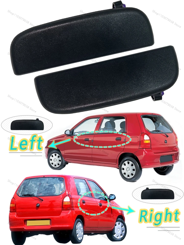 For Suzuki Alto 2009 2010 2011 2012 2013 2014 Black Outer Door Handle Parts Car Front Outside Open Handle Left Right