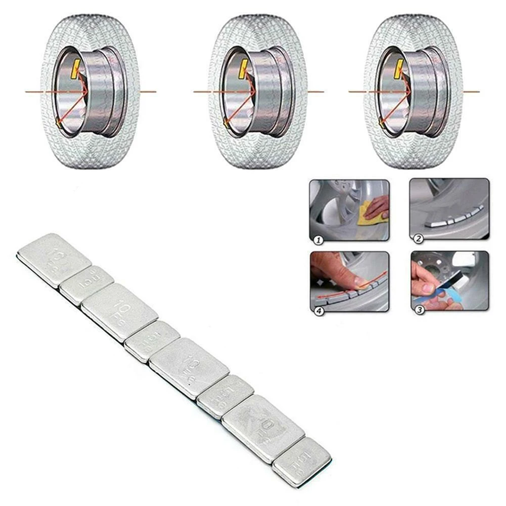 60g 5g/10g Iron Wheel Balance Weight Tire Adhesive Tyre Balancer Wheel Block For Car Motorcycle/bike RC Boat Aircraft
