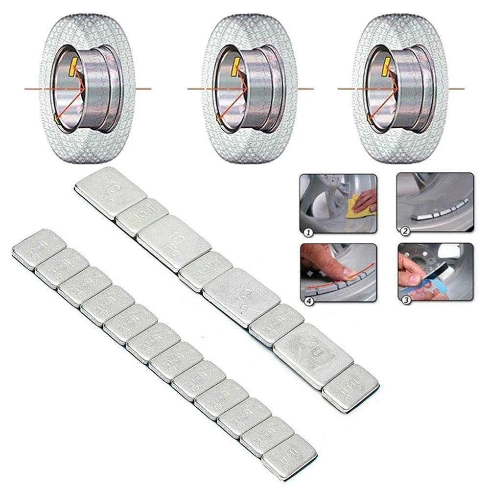 60g 5g/10g Iron Wheel Balance Weight Tire Adhesive Tyre Balancer Wheel Block For Car Motorcycle/bike RC Boat Aircraft
