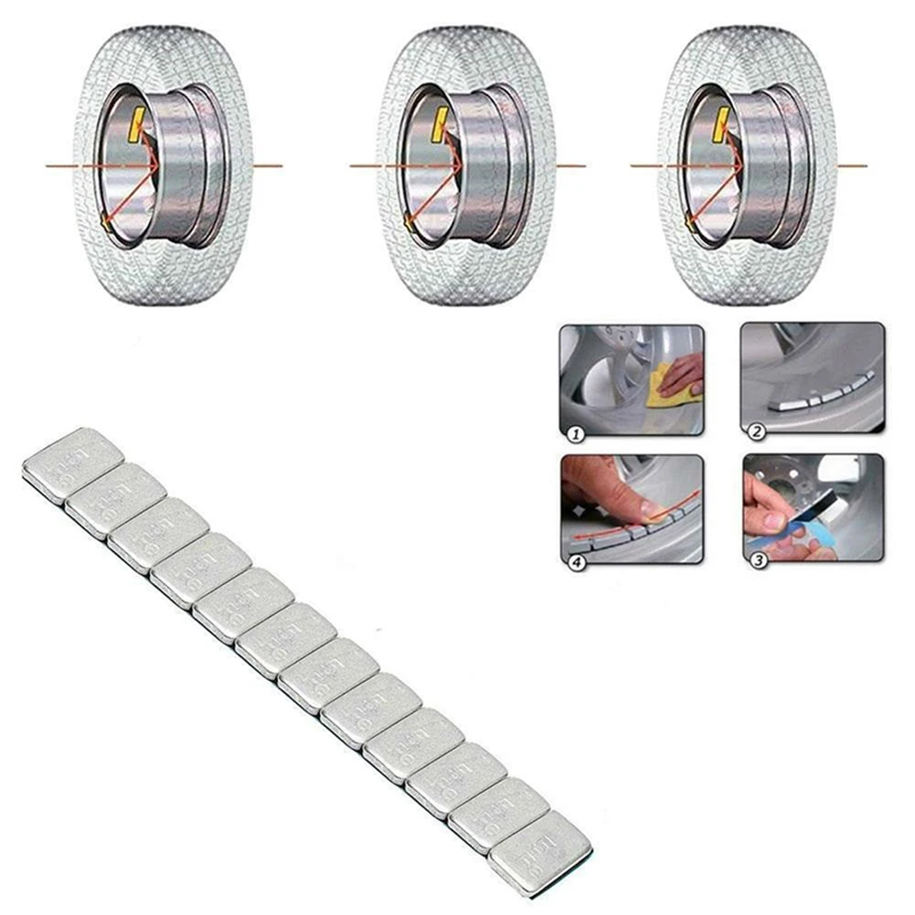 60g 5g/10g Iron Wheel Balance Weight Tire Adhesive Tyre Balancer Wheel Block For Car Motorcycle/bike RC Boat Aircraft