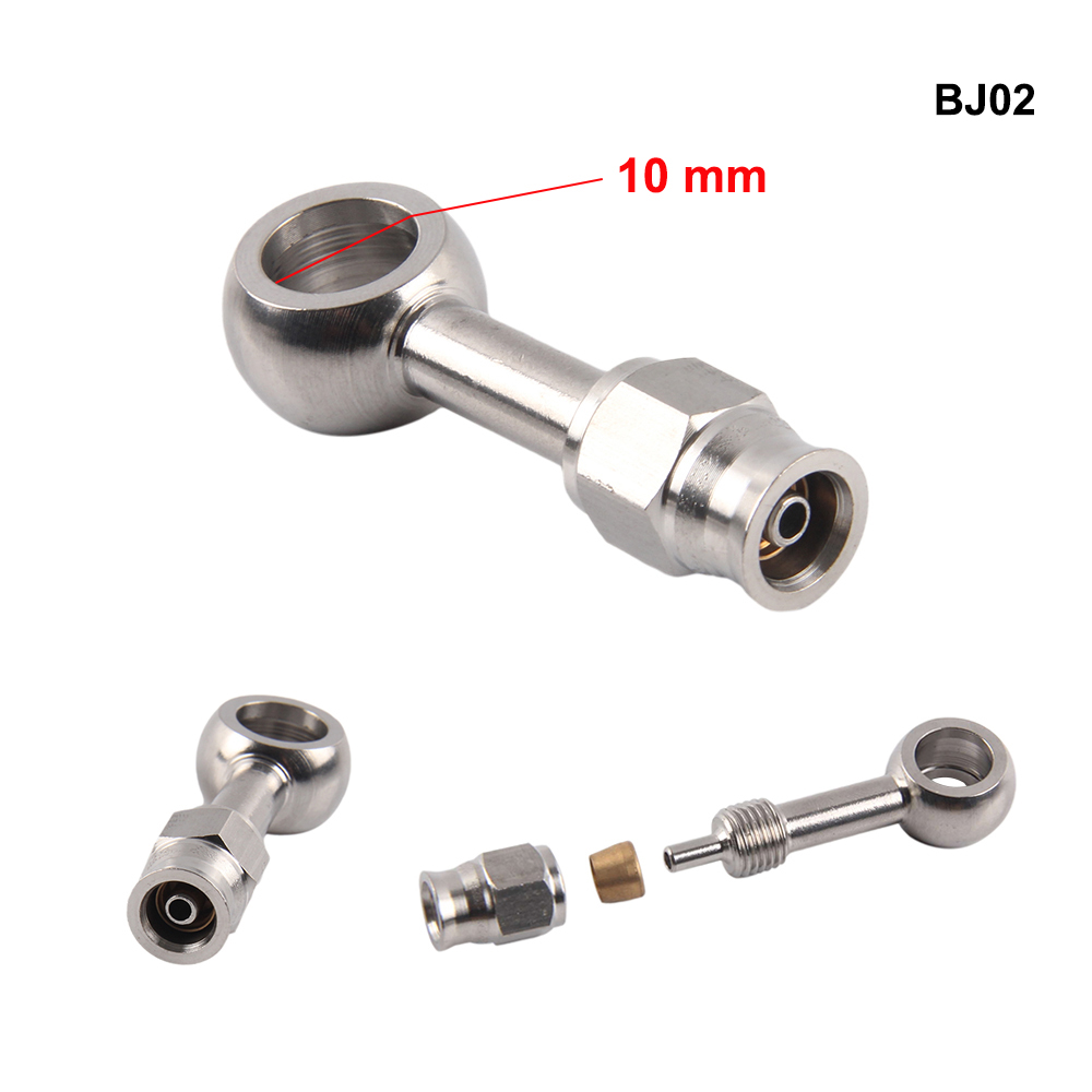 AN3 Motorcycle Motor Bike Hydraulic Brake Oil Hose Line Banjo Fitting m10x1 stainless Steel 10mm New