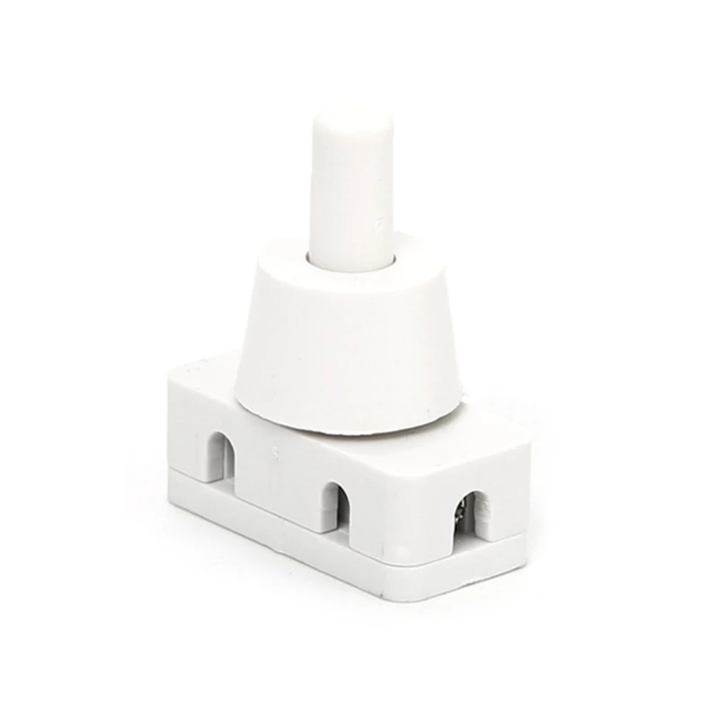 2 Pins Latching Pressure Switchs ON/OFF Push Button AC250V 10A for Industrial Field Home Lamp Mini Power Switches