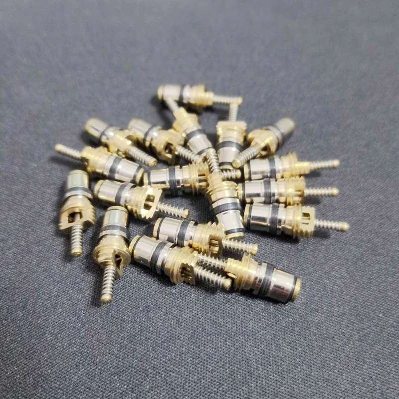 Free Shipping, (100 Pieces) Air Conditioning Charge Cold Medium Interface Valve Core for Peugeot