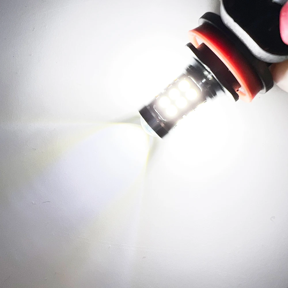2Pcs H8 H11 HB4 9006 HB3 9005 H16 High Quality LED Bulbs Auto Anti Fog Lamps Car Driving Running Light Front Foglamp 6000K White
