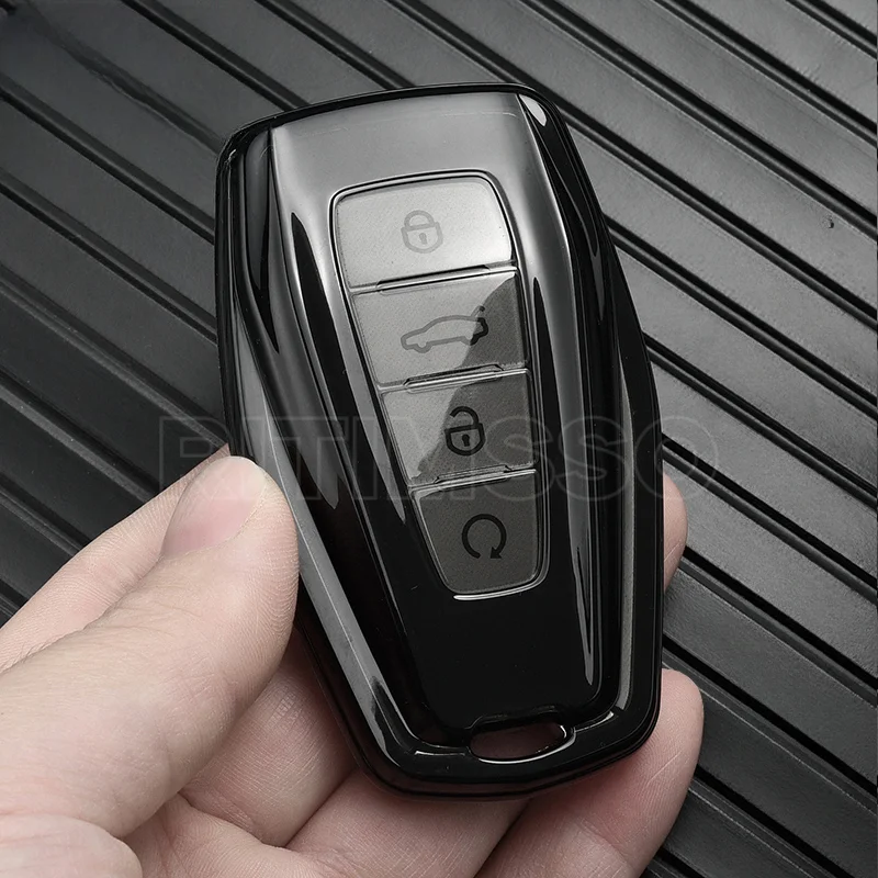 TPU Car Remote Key Case Cover Holder Shell For Geely Emgrand X7 EX7 Coolray 2019-2020 Auto Styling Fob Accessories