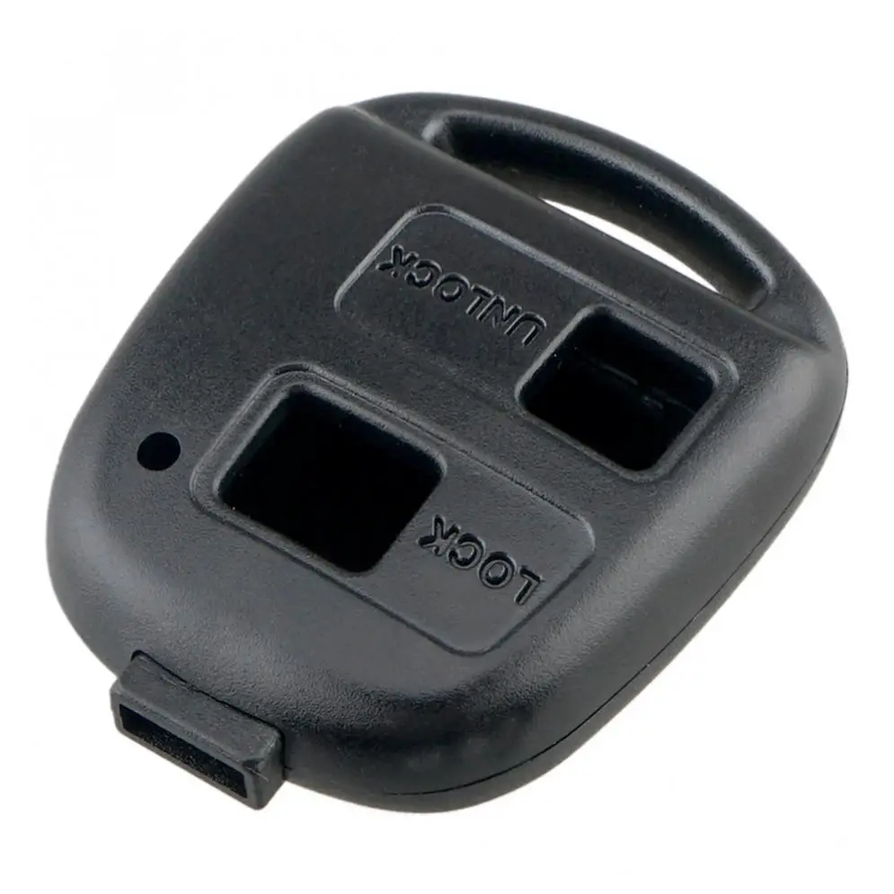 Car Key Case 2 Buttons Car Remote Key Shell with TOY43 Blade + 2 Micro Switches Fit for Toyota Yaris Prado Tarago Camry Corolla
