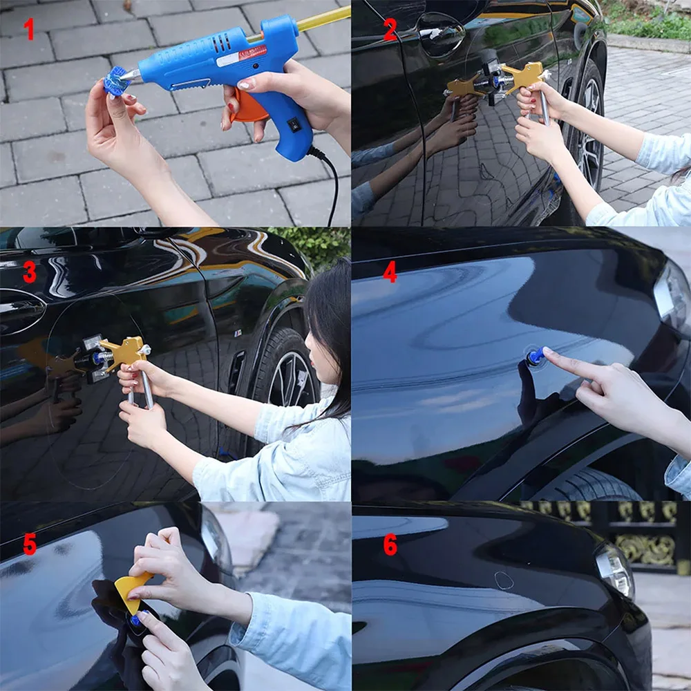 Auto Dent Repair Tools Dent Repair Kit Automotive Paintless Car Body Dent Removal Kits for Hail Damage Dents/Small Dents