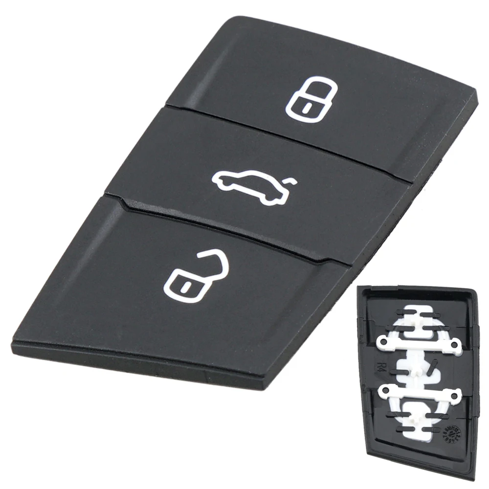3 Buttons Replacement Rubber Flip Car Key Pad Fob Fit for Volkswagen Golf 7 4 5 MK4 6 / Skoda Octavia Seat Leon Ibiza
