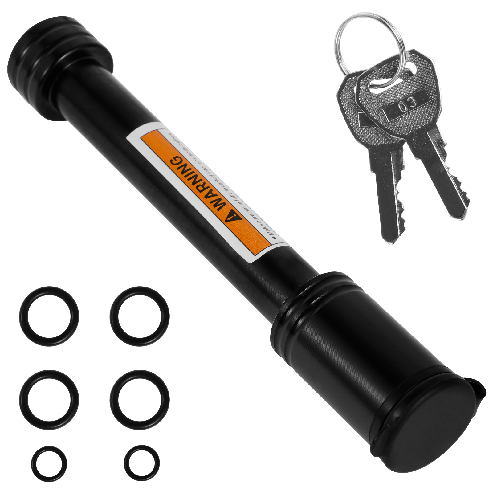 Trailer Hitch Lock 5/8in Carbon Steel Towing Hitch Receiver Lock Anti-Theft Waterproof Hitch Receiver Pin Lock For RV Truck Keys