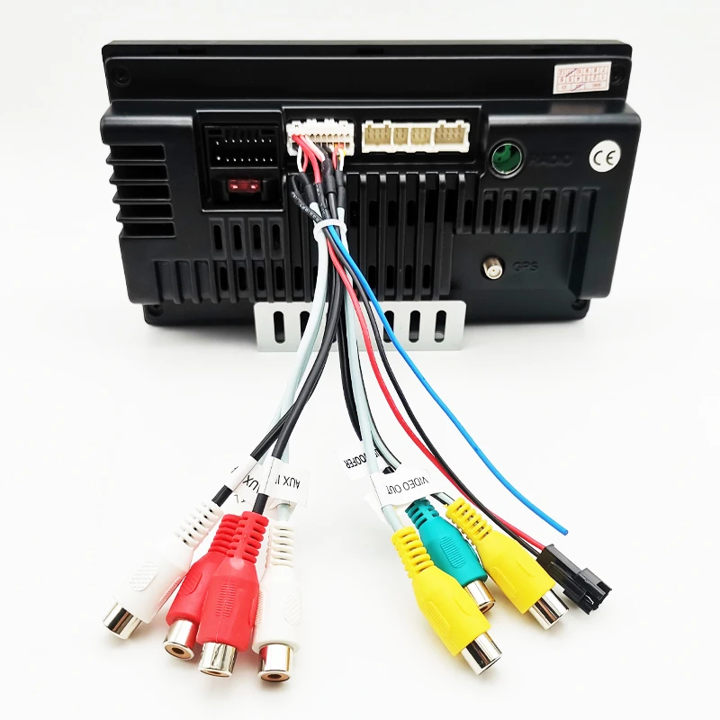 20 Pin RCA Audio Harness with Subwoofer Output, CVBS Video, Aux In, Amp Control, Fan Connector, Mic Jack, for 16Pin Car Android