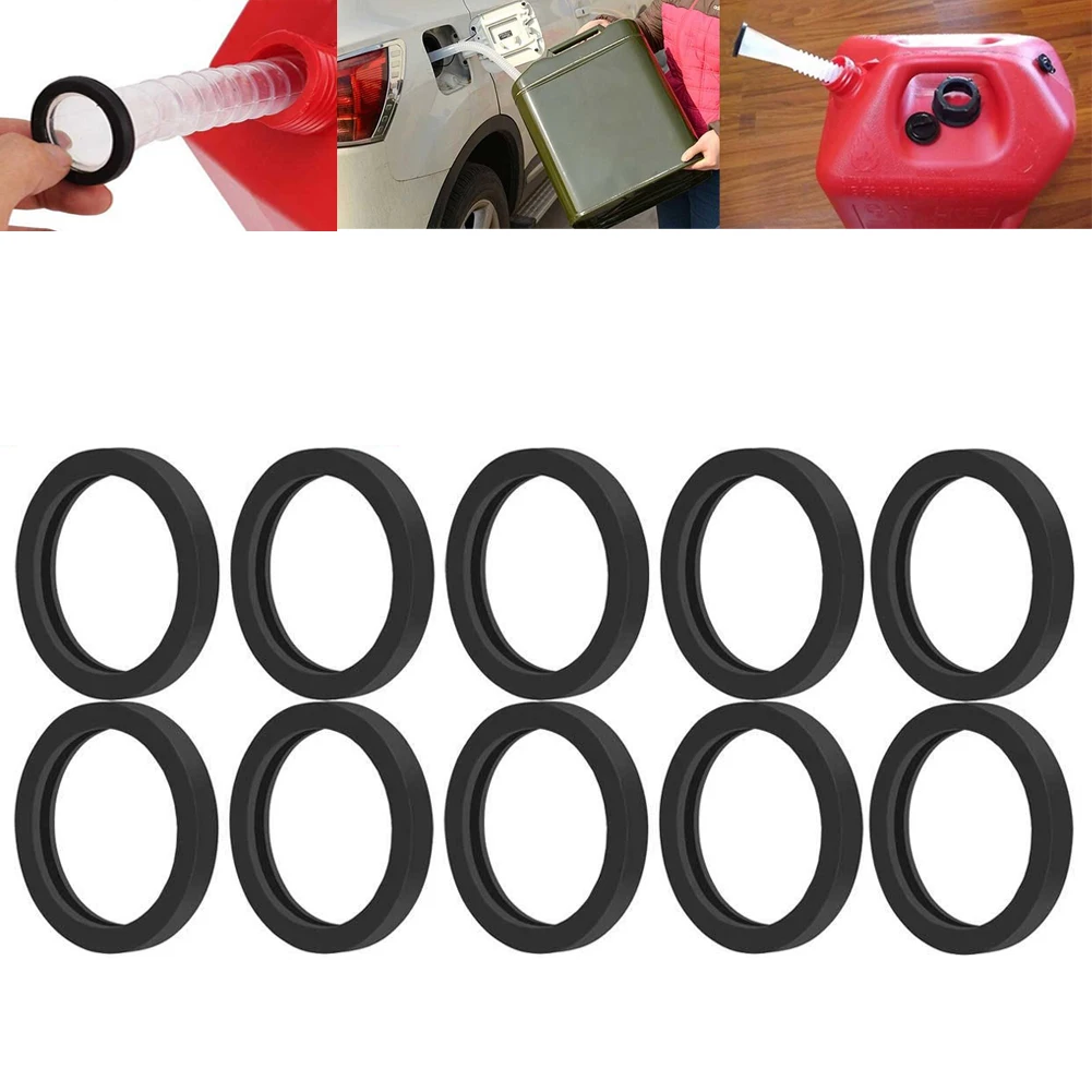 10pcs Car Reserve Fuel Tank Jerrycan Fuel Seal Truck Gas Can Spout Seals Gaskets Rubber O-Ring Seals Gasket Fuel Washers
