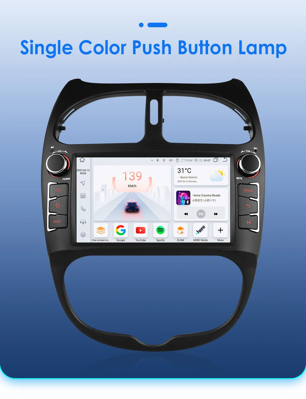 Hizpo 7862 2din Android 14 Car Radio For PEUGEOT 206 206CC 206SW 2000-2008 Auto Multimedia Player GPS Autoradio Carplay Navi