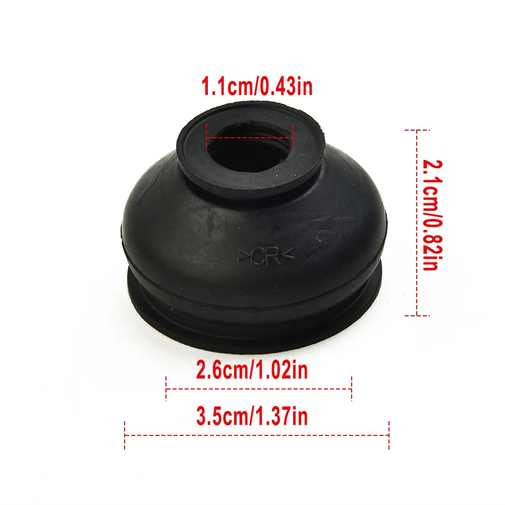 6x Car Suspension Steering Ball Dust Cover Turn Rods Ends Set Parts Accessories Universal Chassis Parts
