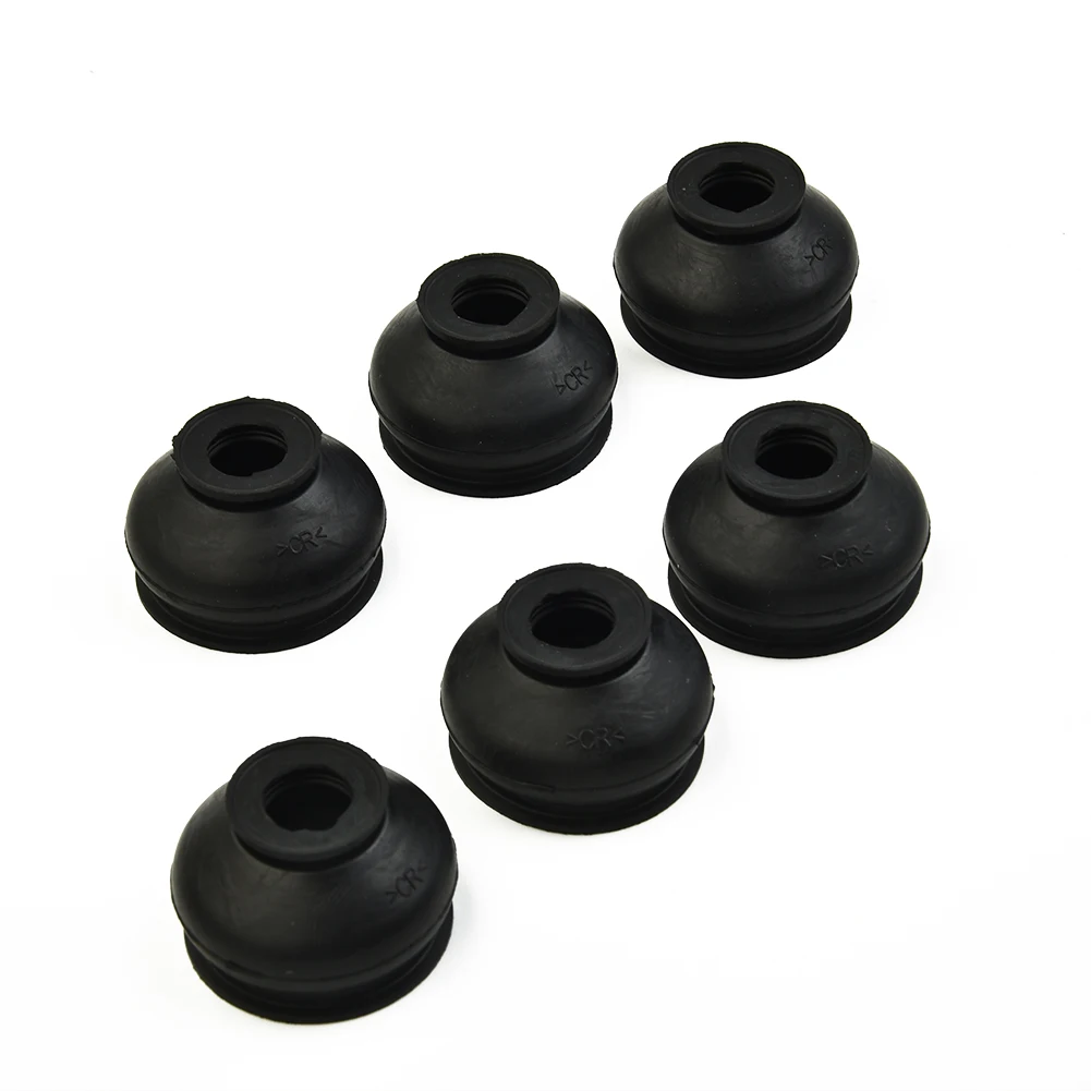 6x Car Suspension Steering Ball Dust Cover Turn Rods Ends Set Parts Accessories Universal Chassis Parts