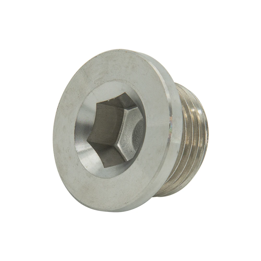 Universal SS304 O2 Oxygen Sensor Plug Automobiles lambda Sensors Bung Plug M18X1.5 M12 X 1.25 Thread With Washer Silver