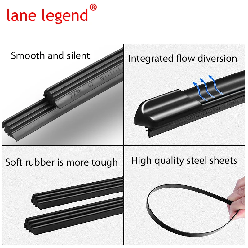 Car Windshield Wiper Blades For Toyota Aygo Peugeot 107 2005 2006 2007 2008 2009 2010 Front Rear Window For Citroen C1 MK1
