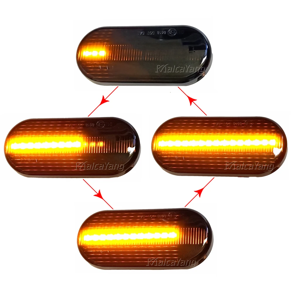For SEAT Ibiza 6L Cordoba Toledo Leon MK1 MK2 LED Dynamic Side Marker Light Turn Signal Light for Octavia